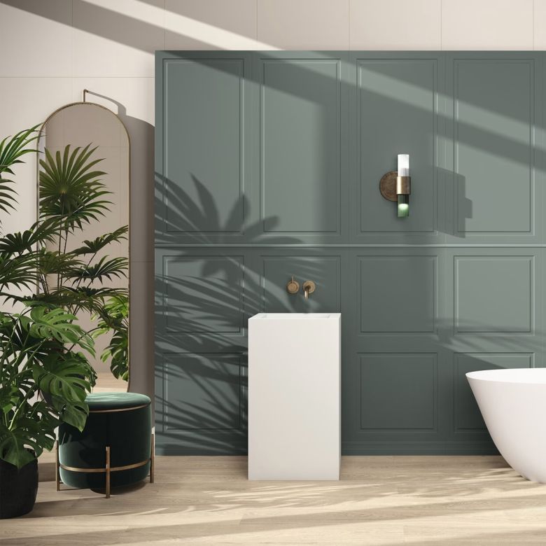 Carrelage mur Boiserie décor vert 60x120 cm