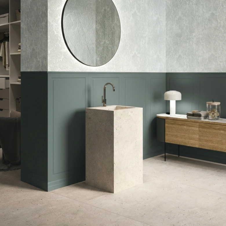 Frise Boiserie moulure vert 2x60 cm