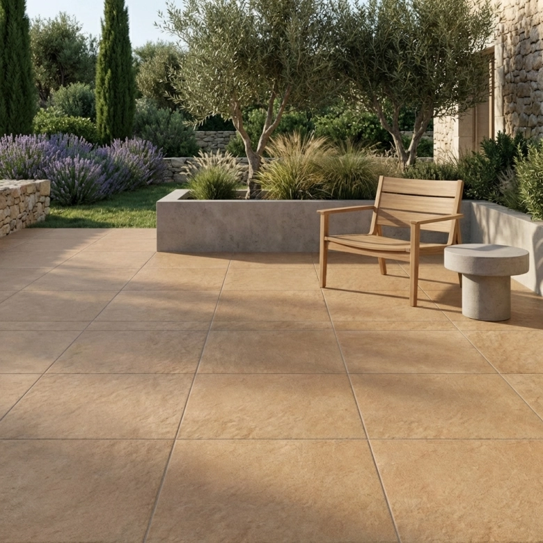 Carrelage sol extérieur classique Milano teja R11 33,3x33,3 cm