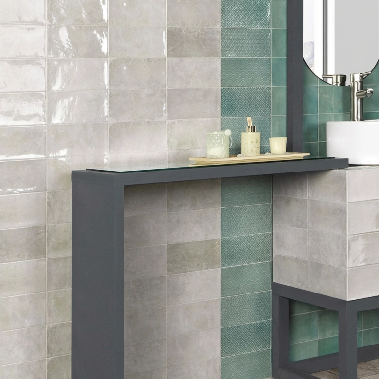 Carrelage mur Métro Flamingo grey 10x20 cm