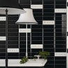 Carrelage mur Métro Colors noir 10x30cm biseauté