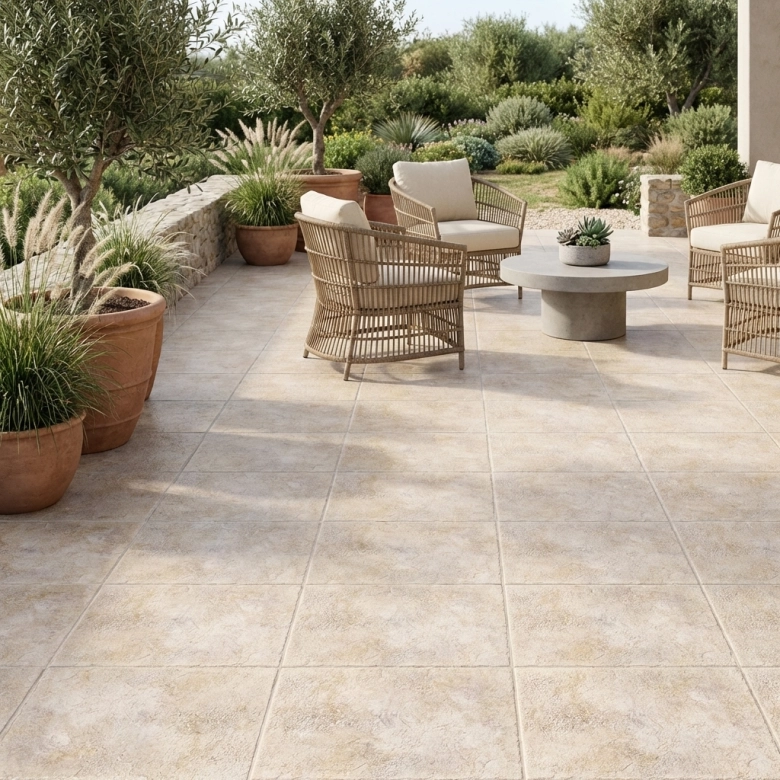  Carrelage sol extérieur Gallone bianco 30x30 cm - Réflex Boutique