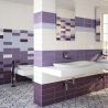 Carrelage mur Métro Colors lavanda 10x30 cm biseauté