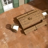 Carrelage sol extérieur Teguise terracotta R11 60x120 cm