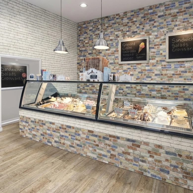 Carrelage effet parement Toulouse multi-teintes 31x56 cm