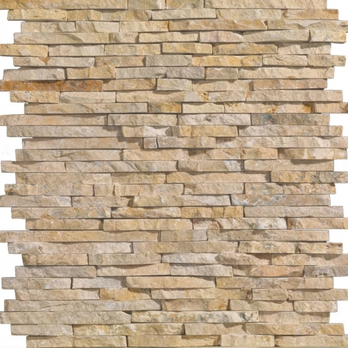 Parement pierre naturelle Wall small beige 15x45 cm