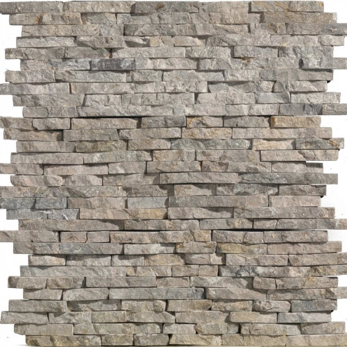 Parement pierre naturelle Wall small grigio 15x45 cm