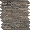 Parement pierre naturelle Wall small nero 15x45 cm