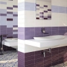 Carrelage mur Métro Colors purple 10x30 cm biseauté