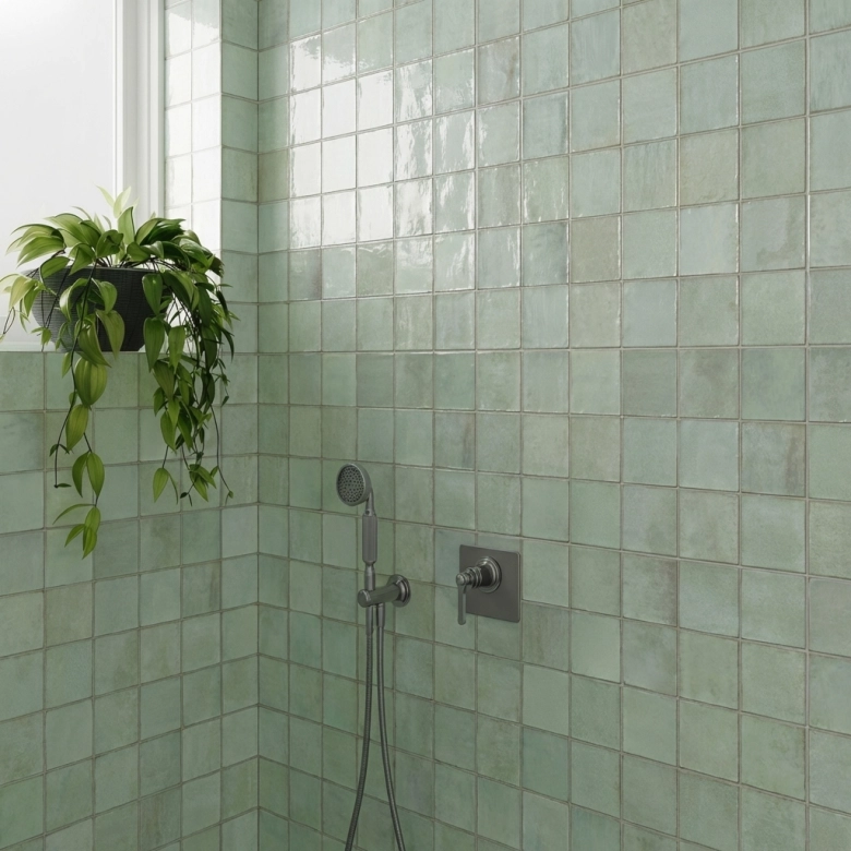 Carrelage mur effet zellige Abanilla turquoise 32x62,5 cm