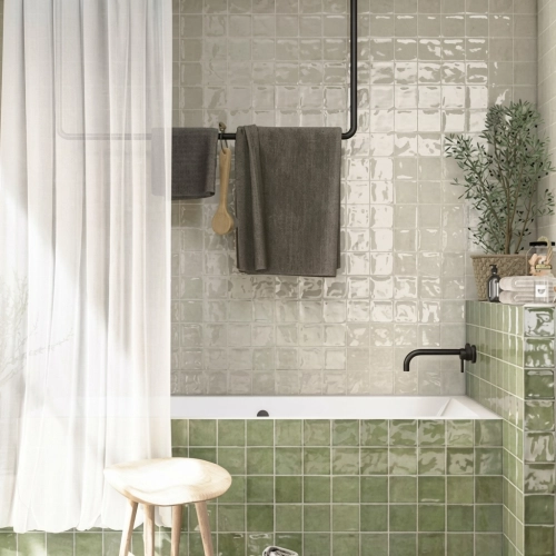 Carrelage mur effet zellige...