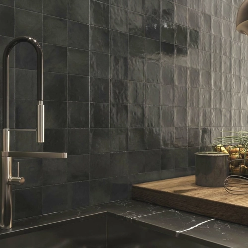 Carrelage mur effet zellige...