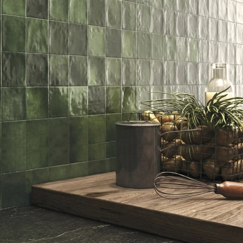 Carrelage mur effet zellige...