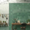 Carrelage mur effet zellige Nomade aqua 13x13 cm