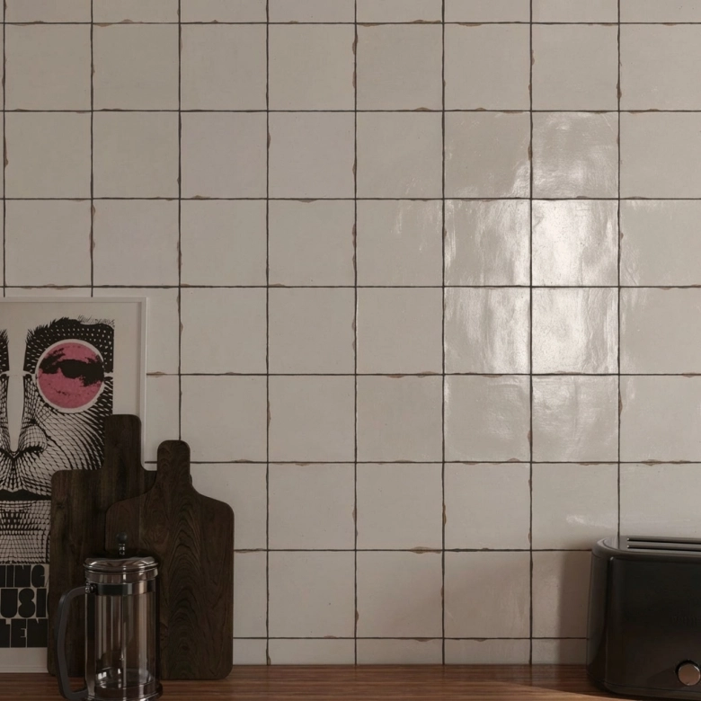 Carrelage mur effet zellige Nomade grey 13x13 cm