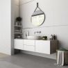 Carrelage mur Laponie Blanc mat rectifié 40x120 cm