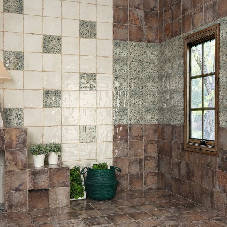 Carrelage sol et mur Belleville blanco 20x20 cm