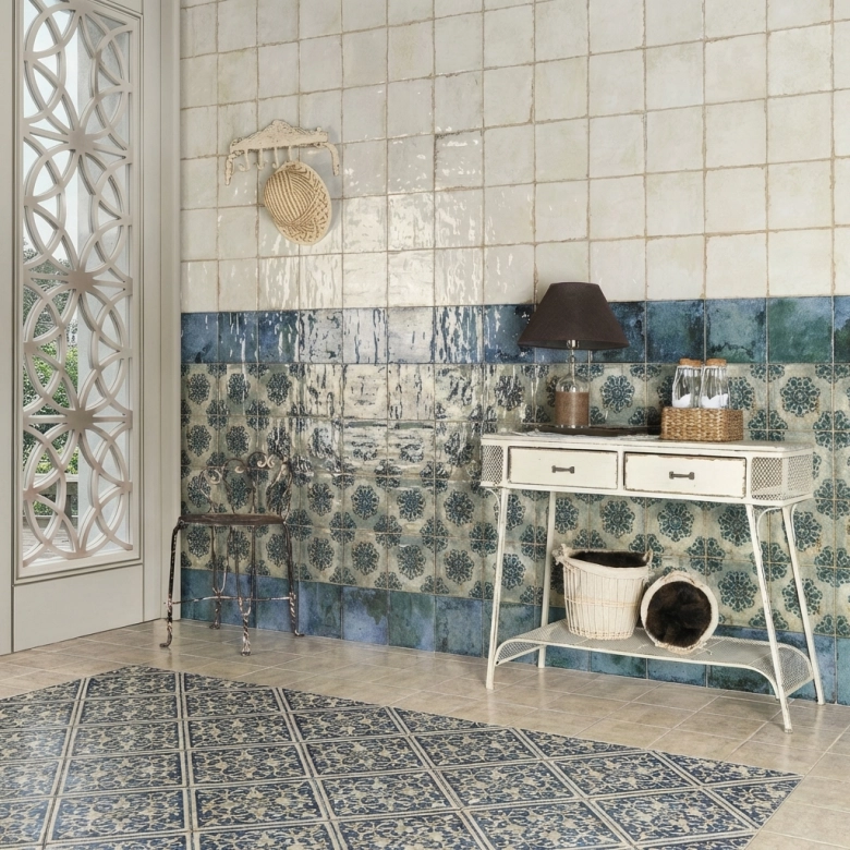 Carrelage sol et mur Belleville blanco 20x20 cm