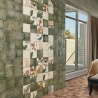 Carrelage sol et mur Belleville green 20x20 cm