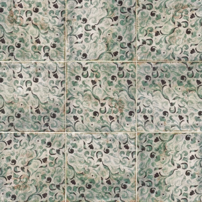 Carrelage mur Belleville décor savona 20x20 cm