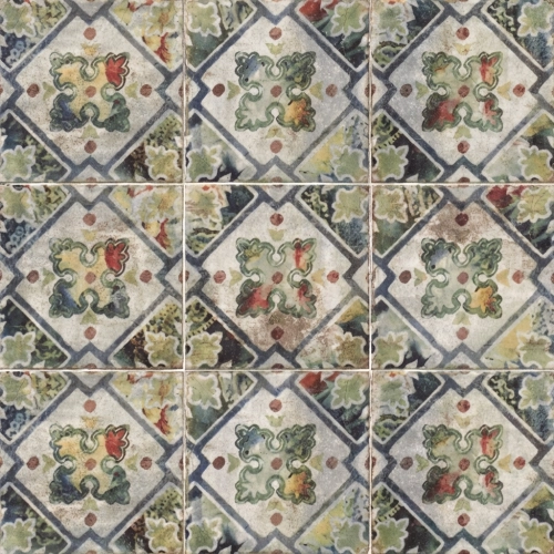 Carrelage mur Belleville décor micheli 20x20 cm