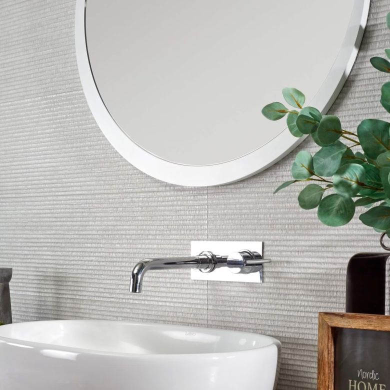 Carrelage mur Grano owen blanco 25x75 cm