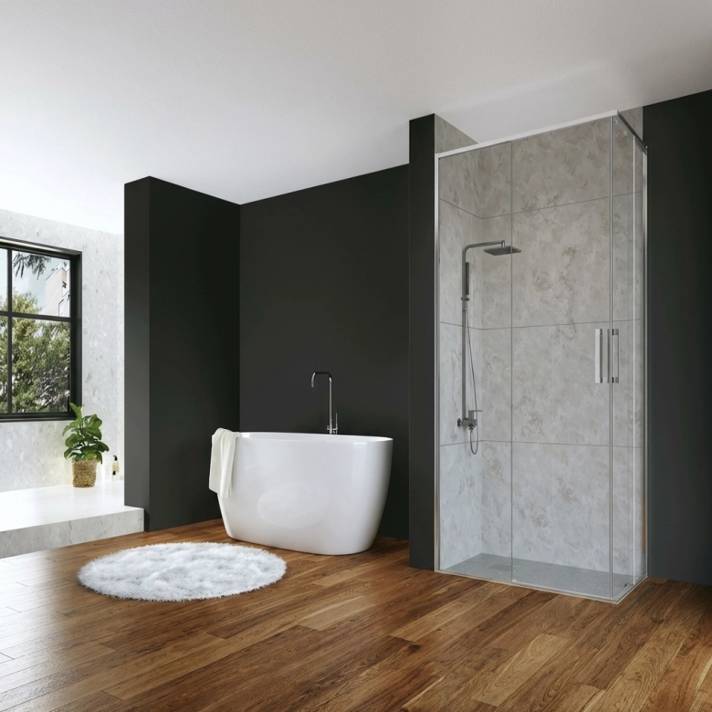 Portes de douche angle coulissante Top