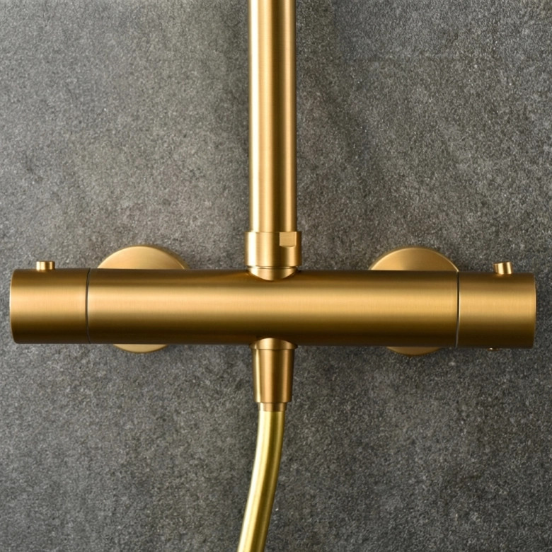Mitigeur Douche Thermostatique Milan Or