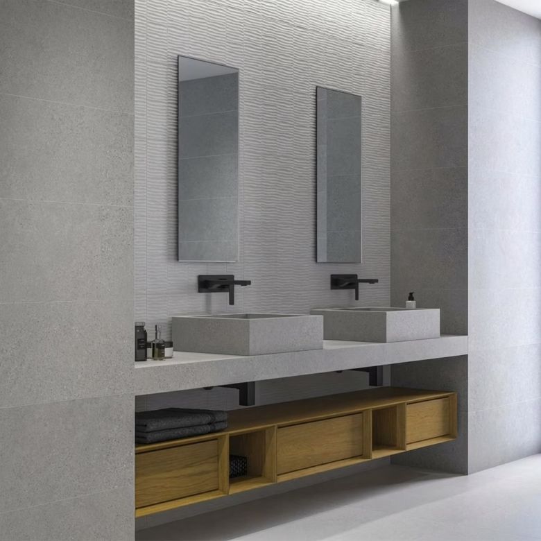 Carrelage mur Sand pearl 33.3x100 cm