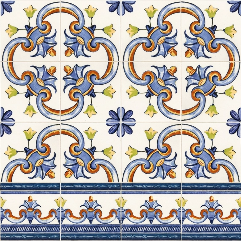 Azulejos Cenefa galan Iris 15x20 cm