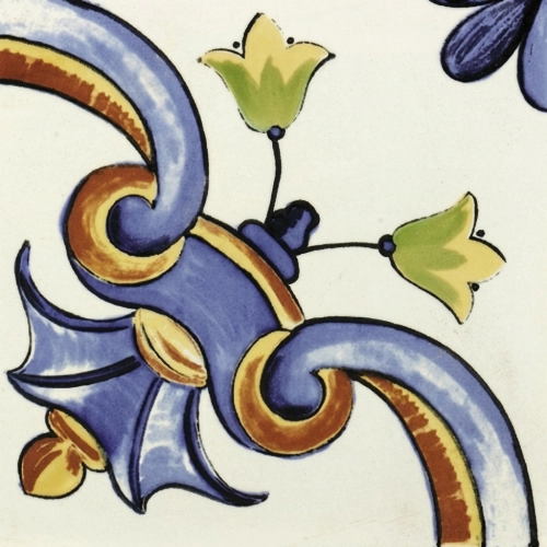 Azulejos Galan Flor Azul 20x20 cm