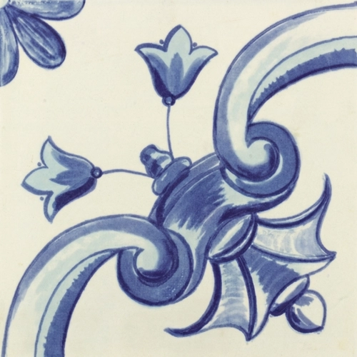 Azulejos Galan Flor Azul.2 20x20 cm