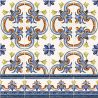 Azulejos Galan Flor Azul 20x20 cm