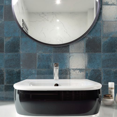 Carrelage mur Brique bleu...