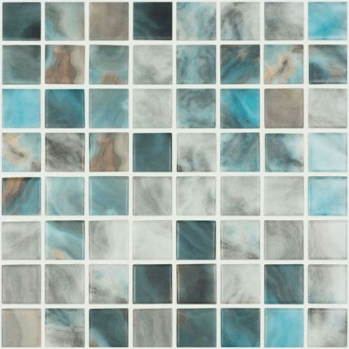 Mosaïque Heavy blue lagoon 31.5x31.5 cm