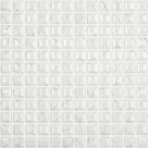 Mosaïque Marbella edna carrara grey brillant 31.5x31.5 cm
