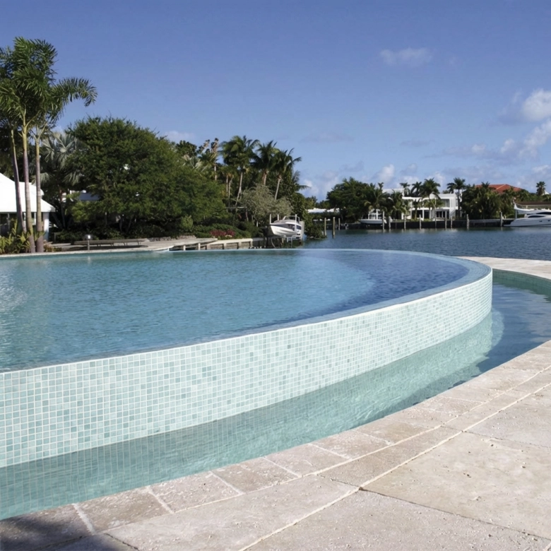 Mosaïque Vert caraïbe 31.5x31.5 cm