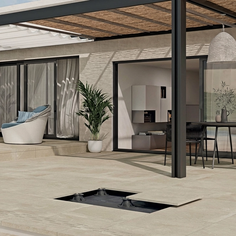 Dalle extérieur Palerme 2.0 beige R11 60x60 cm