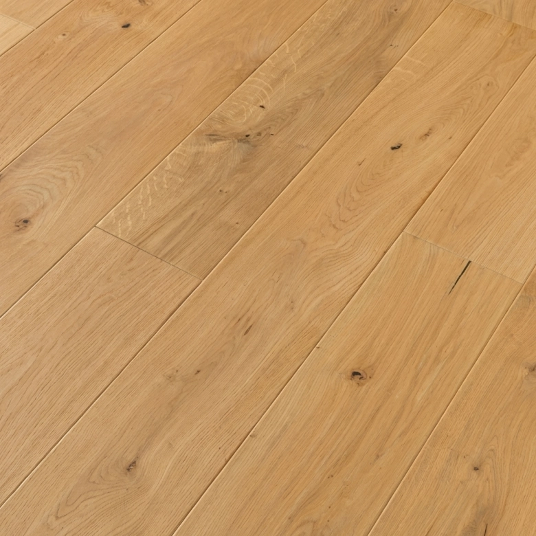 Parquet contrecollé Class Chêne Cavallo Larch brossé huilé planche large 19*190 cm