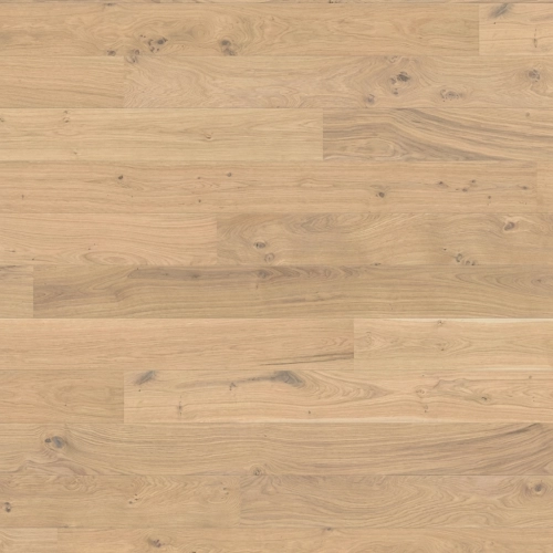 Parquet contrecollé Cologne chêne puro blanc universal brossé huilé planche large 18*220 cm