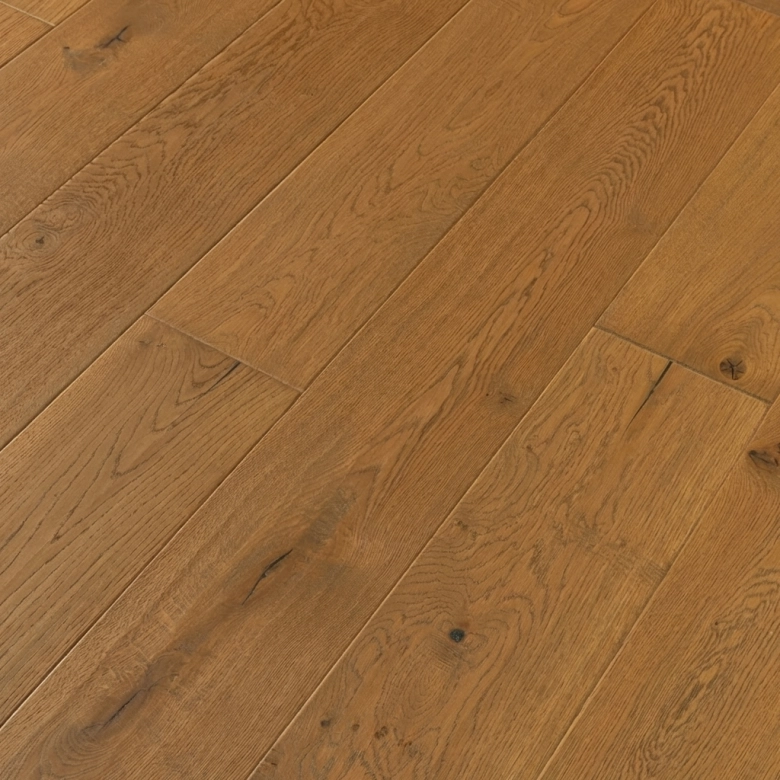 Parquet contrecollé Class Chêne Alofit brossé huilé planche large 19*190 cm