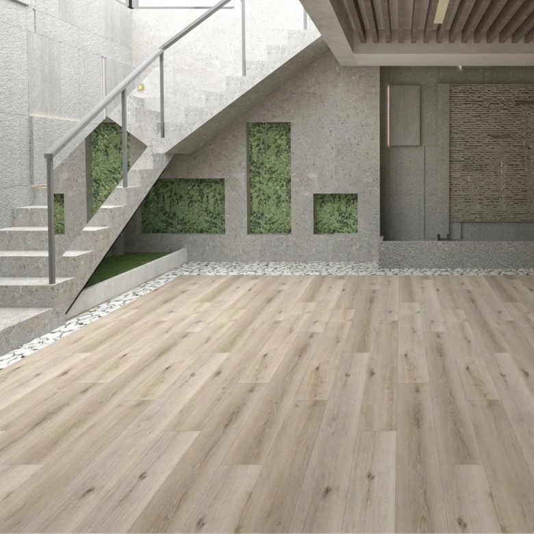 Lames PVC 5.5mm à clipser Folia miel 18,2x122 cm