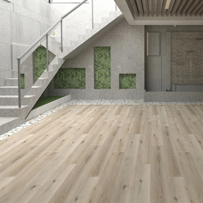 Lames PVC 5.5mm à clipser Folia miel 22,8x154 cm