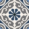 Carrelage sol effet carreaux de ciment Taco Vintage musa blue 16,5x16,5 cm