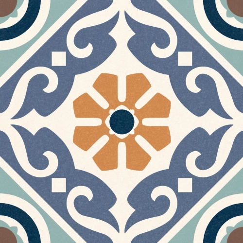 Carrelage sol effet carreaux de ciment Taco Vintage musa mix 16,5x16,5 cm