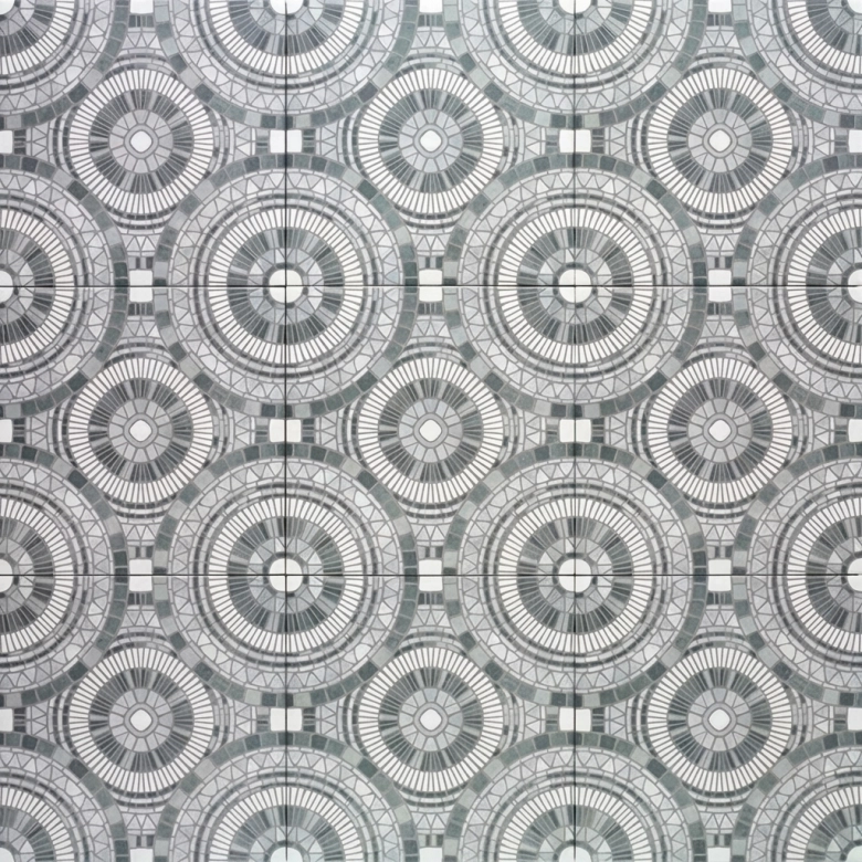 Carrelage sol effet carreaux de ciment Rueda décor Aura 20x20 cm