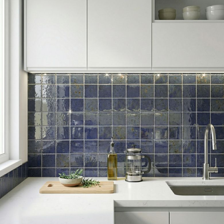 Carrelage mur Brique bleu 15x15 cm