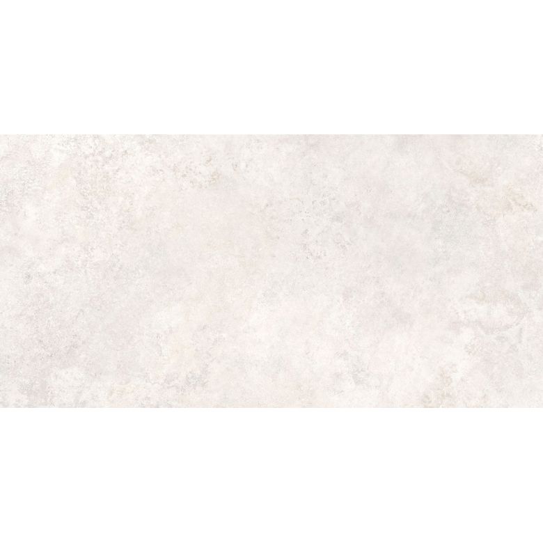 Carrelage sol extérieur effet Travertin Lara blanc R11 60120 cm