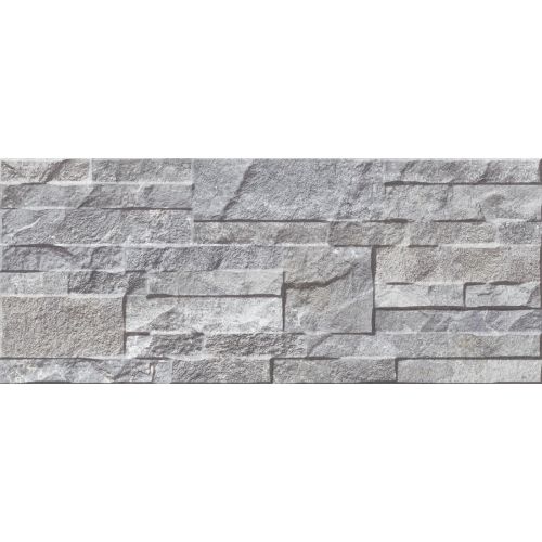 Carrelage effet parement Stale silver 25x60 cm