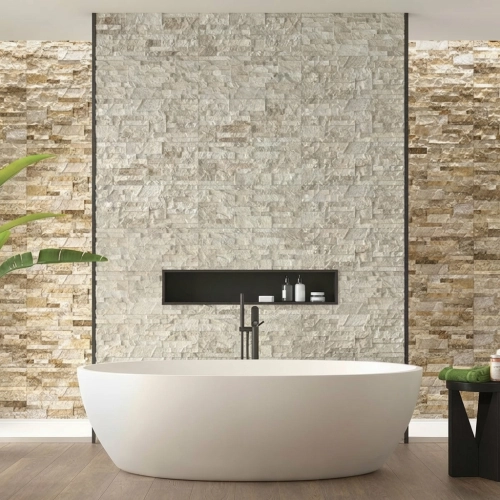 Carrelage effet parement...